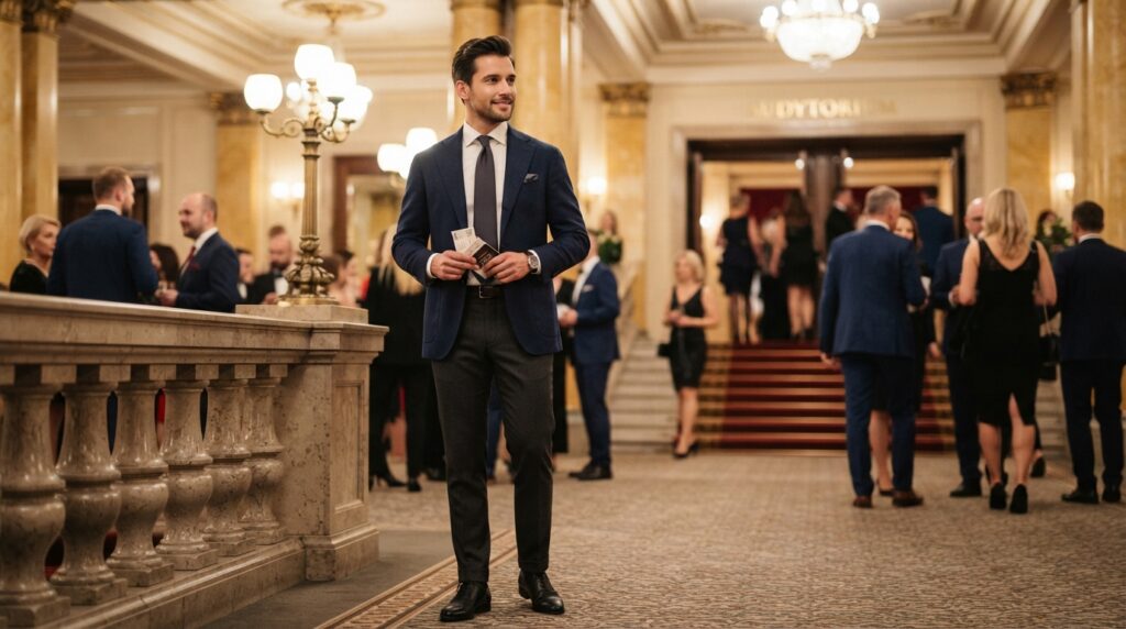 Jak sie ubrac do teatru? Mezczyzna - poradnik eleganckiego stylu